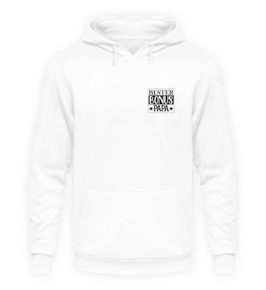 Arktikweiß Hoodie mit Spruch Bester Bonus Papa