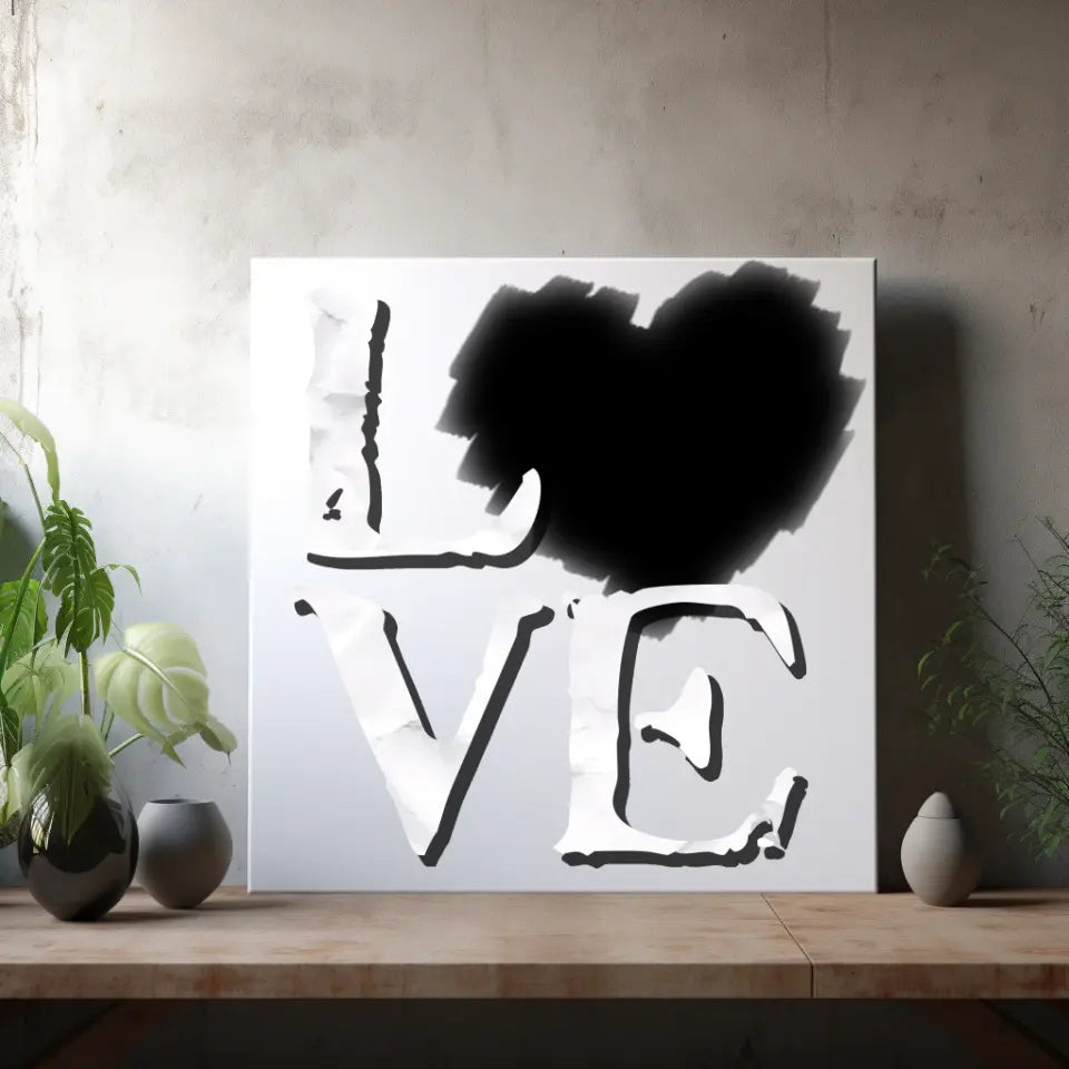 Leinwand LOVE 45x45 personalisiert