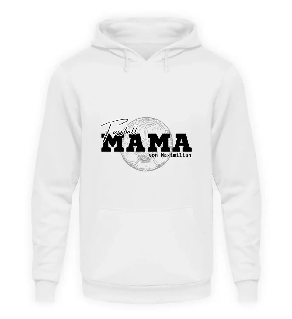 Fußball Mama Hoodie für alle Fans des Fußballs. Der Hoodie ist mit dem Schriftzug "Fußball Mama" bedruckt und ist daher ein echtes Statement.