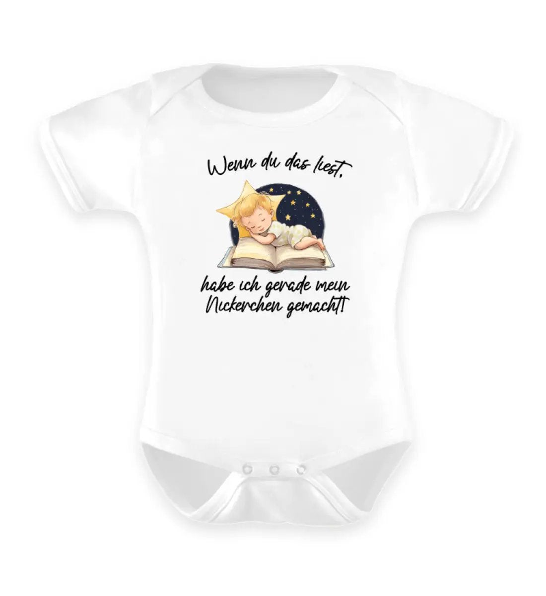 White baby body schwarz mit spruch wenn du das liest habe ich gerade mein Nickerchen gemacht