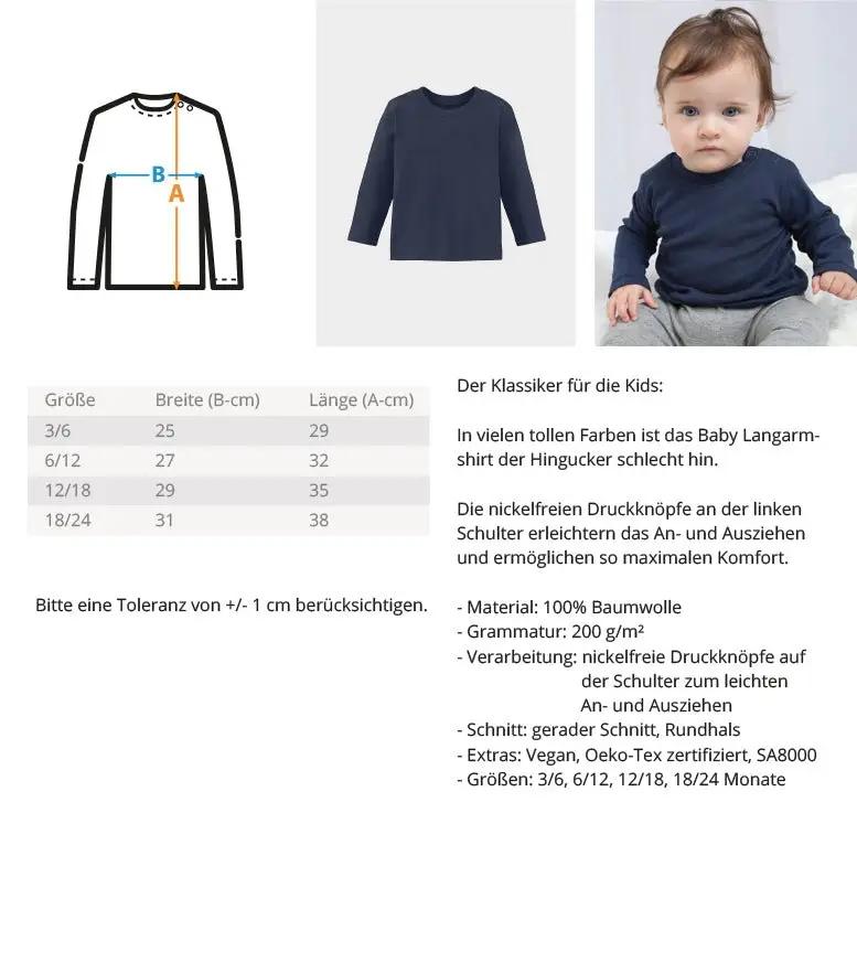 Made with love - Baby Langarmshirt - Baby Langarmshirt-UnserGoldschatz.de