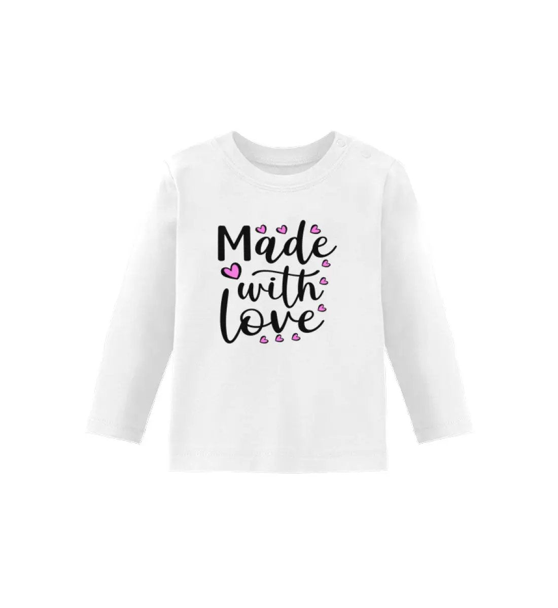 Made with love - Baby Langarmshirt - Baby Langarmshirt-UnserGoldschatz.de