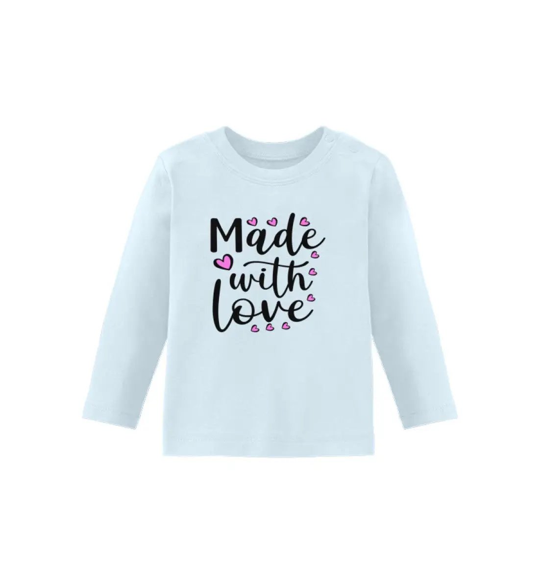 Made with love - Baby Langarmshirt - Baby Langarmshirt-UnserGoldschatz.de