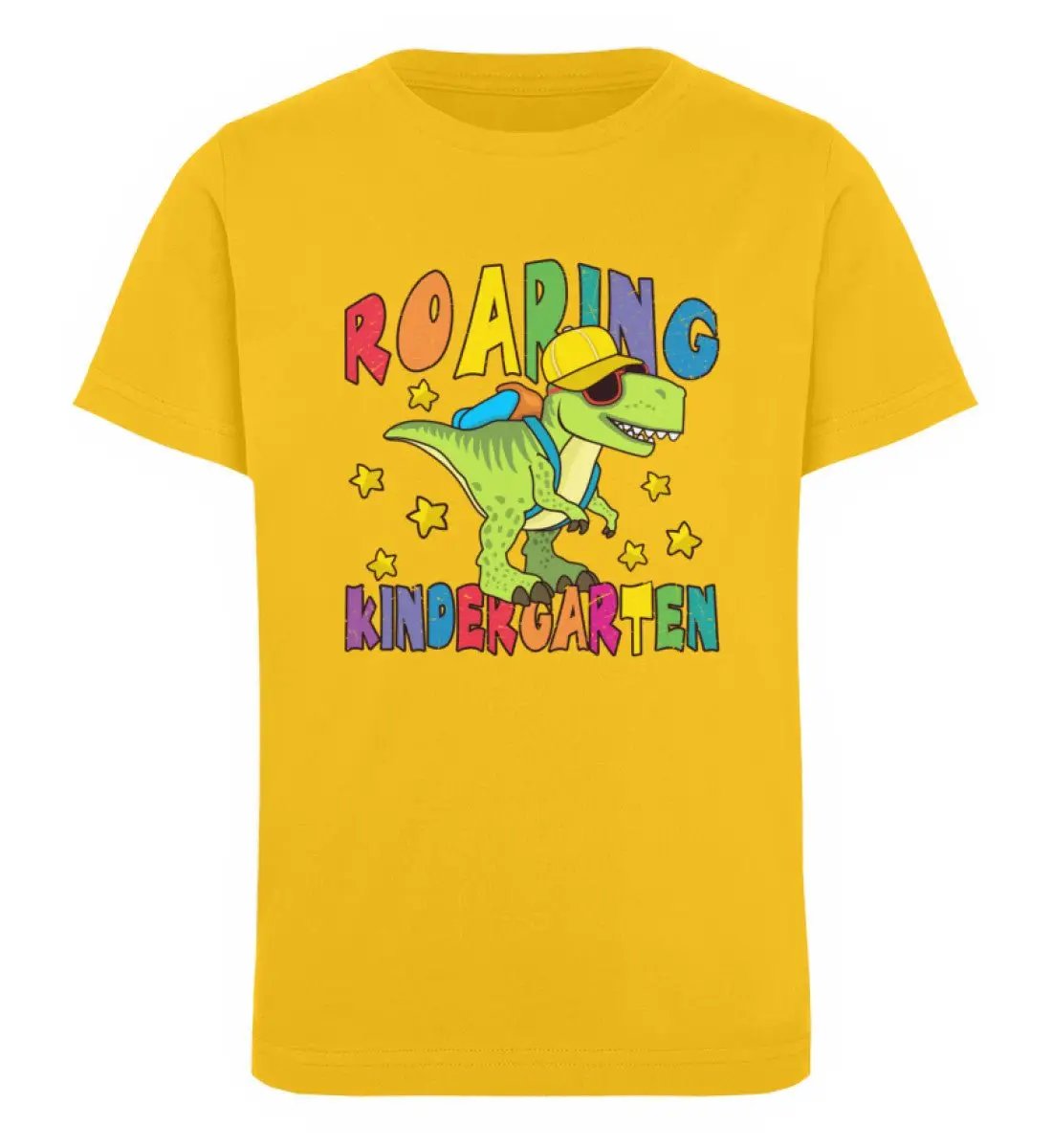 Roaring Kindergarten Dino - Kinder Mottoshirt Organic - Mini Creator T-Shirt ST/ST-UnserGoldschatz.de