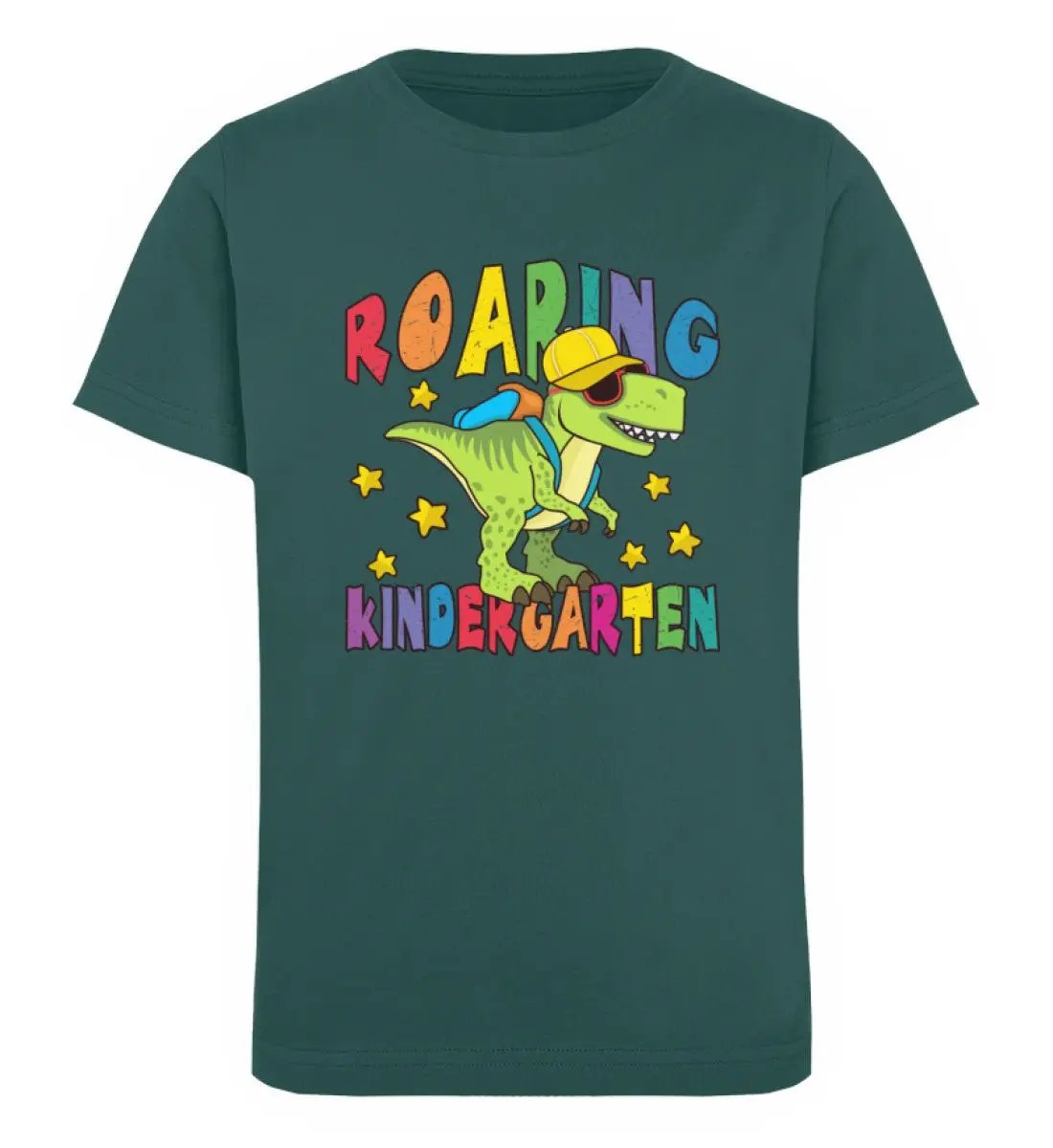 Roaring Kindergarten Dino - Kinder Mottoshirt Organic - Mini Creator T-Shirt ST/ST-UnserGoldschatz.de