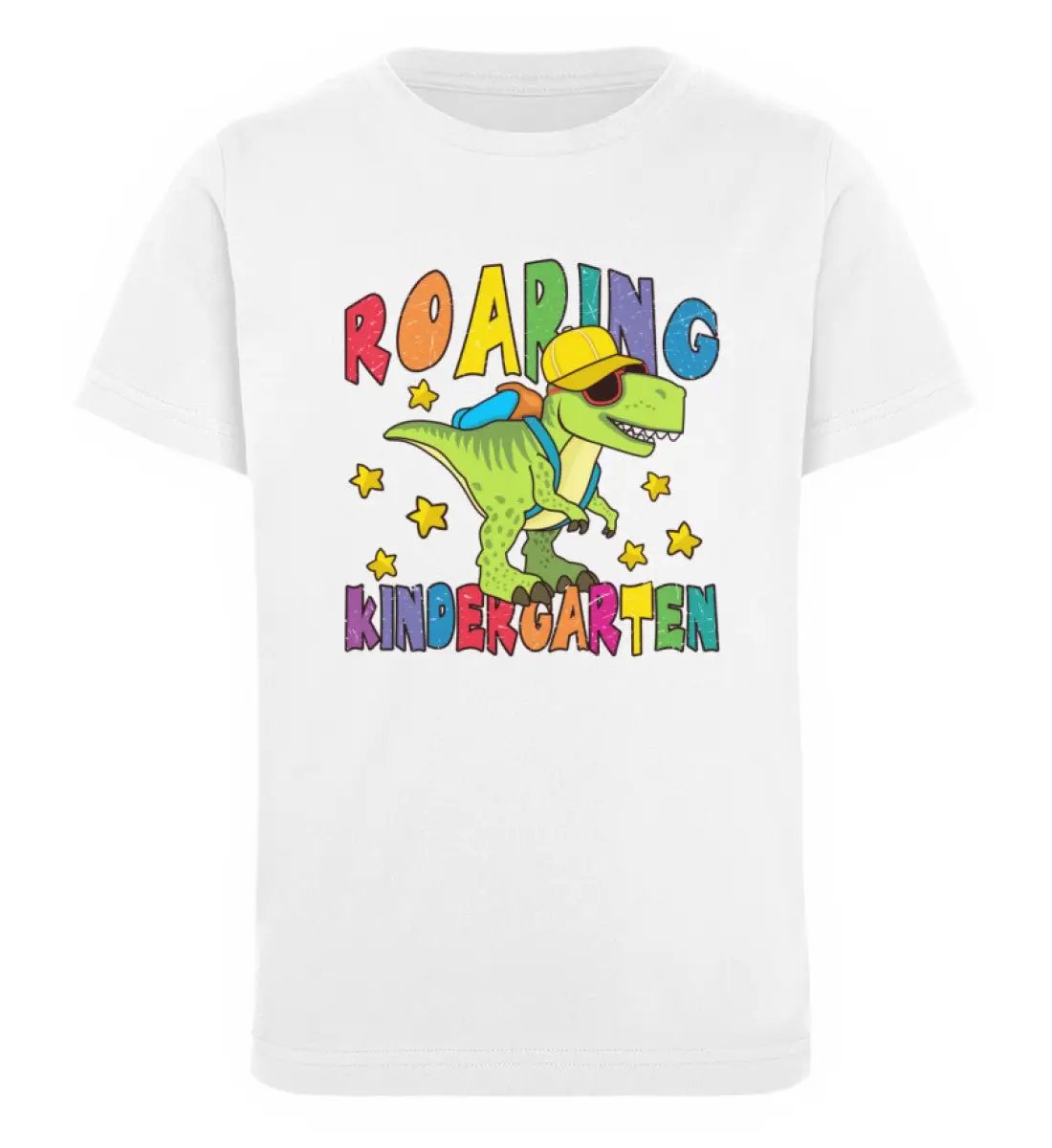 Roaring Kindergarten Dino - Kinder Mottoshirt Organic - Mini Creator T-Shirt ST/ST-UnserGoldschatz.de